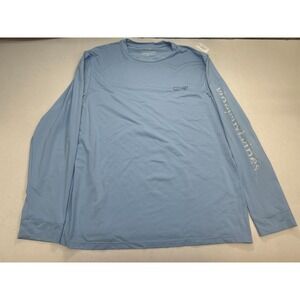 Vineyard Vines t-shirt Men's size Medium light blue long-sleeve‎